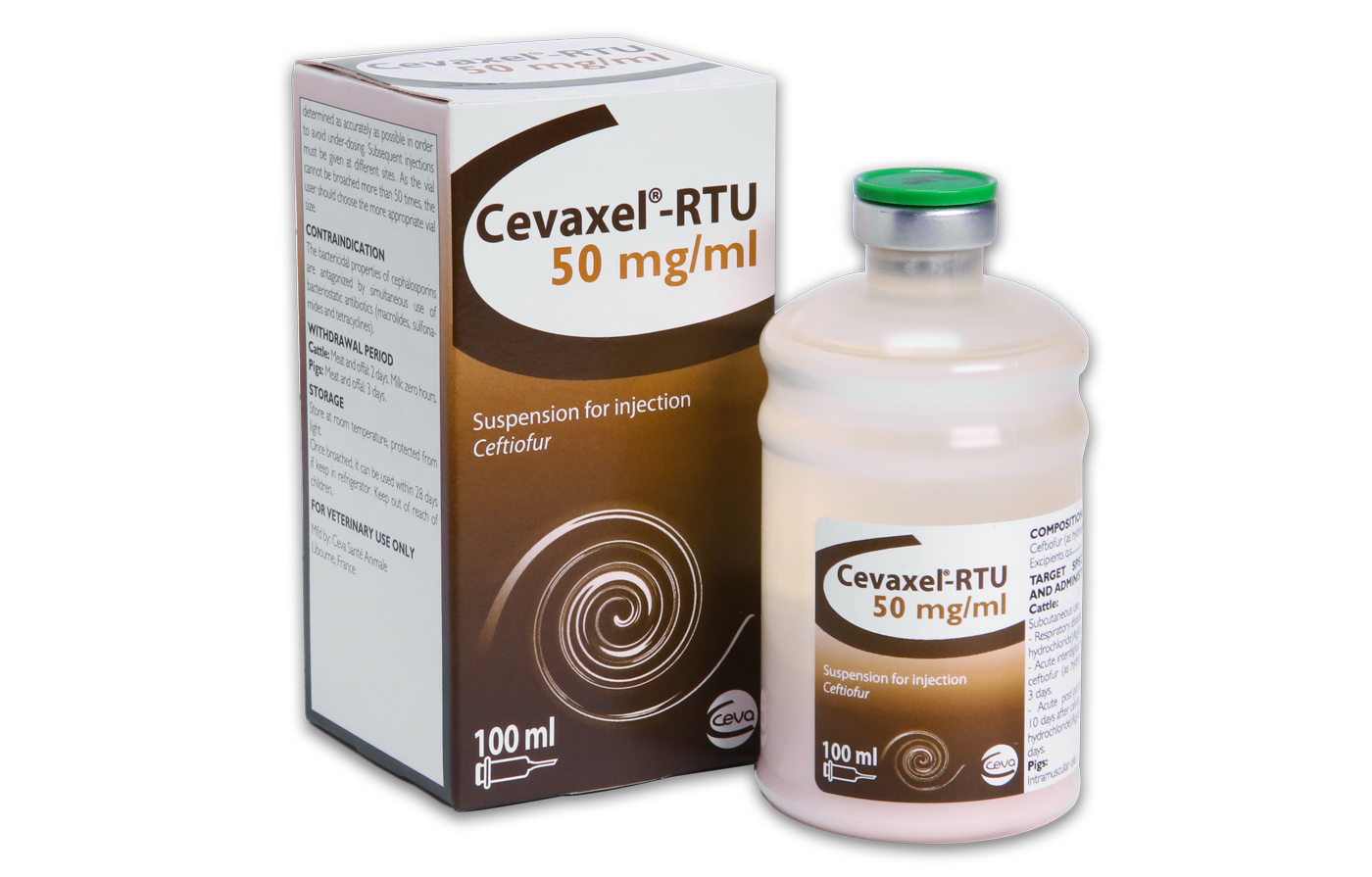 Cevaxel RTU box and bottle