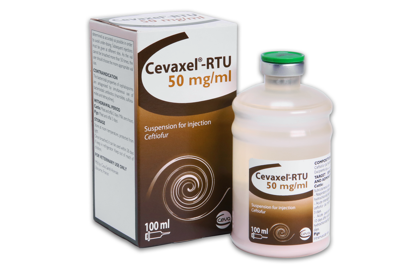Cevaxel RTU box and bottle