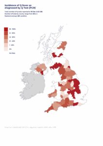 Q fever map UK